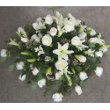1 Cubre Urna, 36 Rosas, 12 Ramas de Liliums/ 2 Flores por Tallo