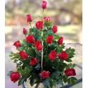 Canasta de 18 Rosas Fúnebres
