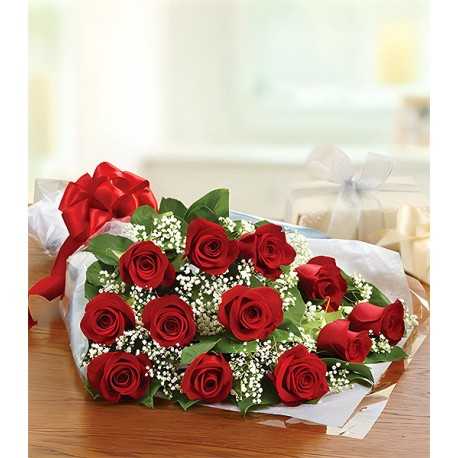 1 Ramo Extendido, 12 Rosas Rojas