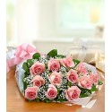 Ramo Extendido, 12 Rosas Rosadas