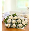 1 Ramo Extendido, 12 Rosas Blancas
