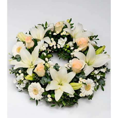 Corona de Condolencia Flores Surtidas
