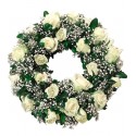 Coronas con Rosas Blancas