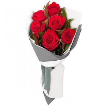 Ramo de 6 Rosas Rojas