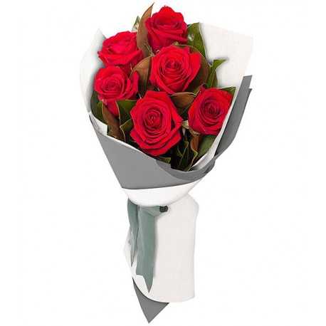 Ramo de 6 Rosas Rojas
