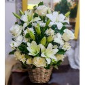 Canastillo de Flores Blancas
