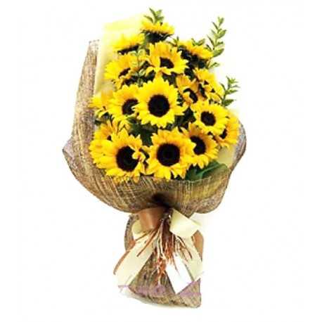 1 Ramo, 18 Girasoles