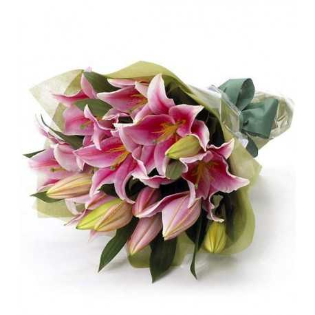 1 Ramo, 10 Ramas de Liliums/ 2 Flores por Tallo